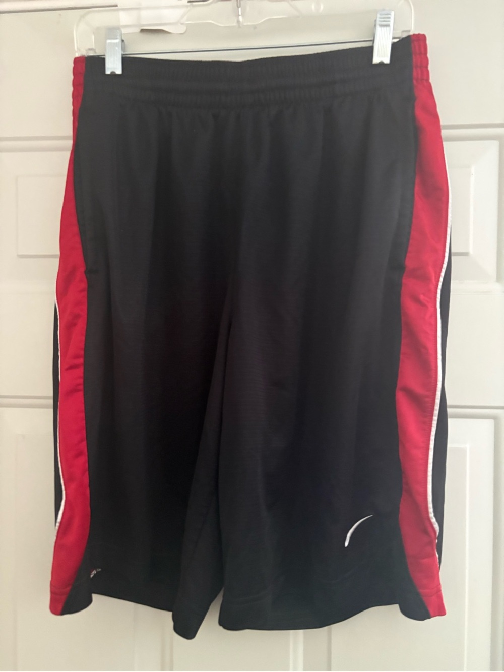 Nike Men's Black and Red Athletic Shorts